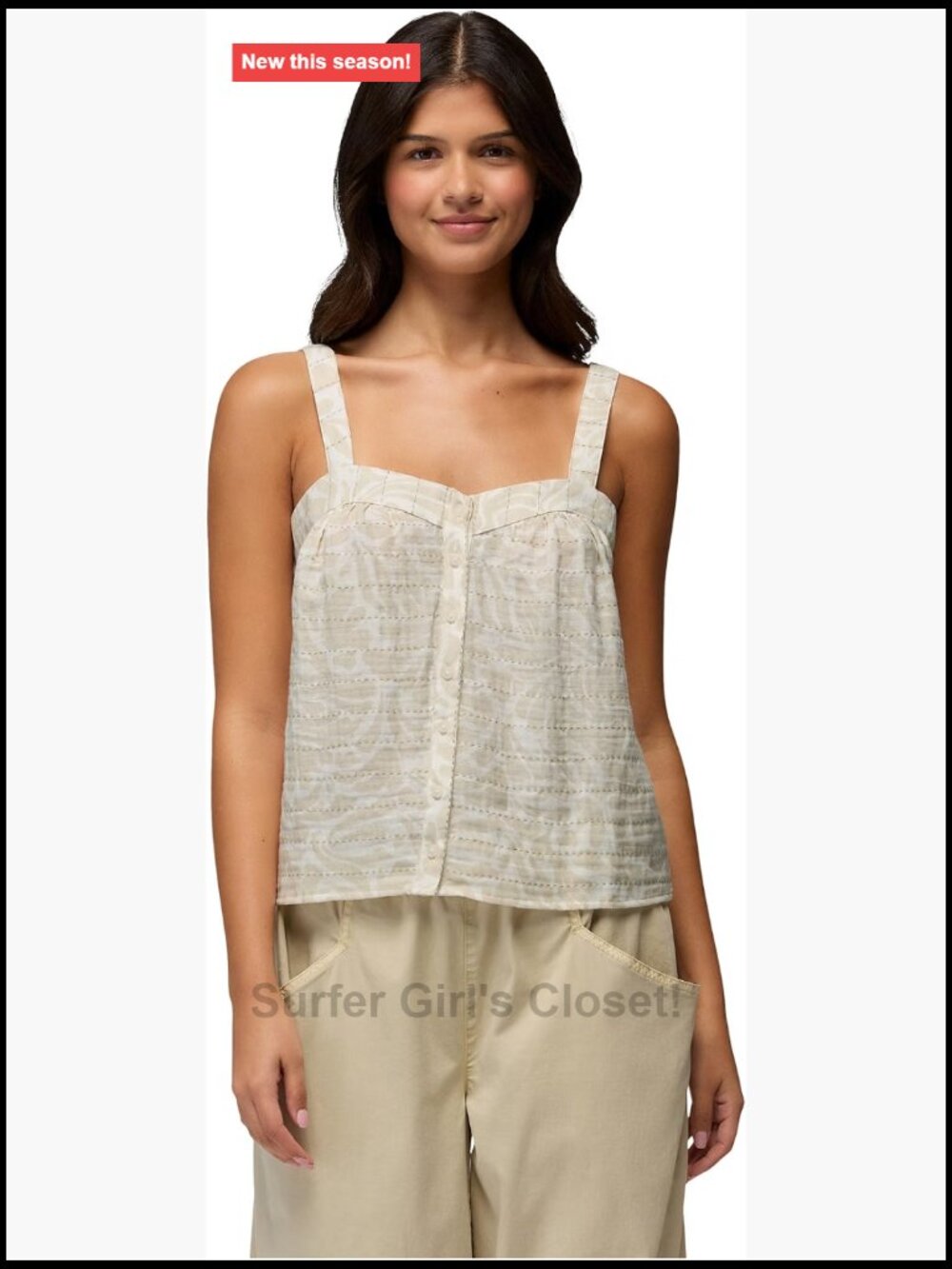 Women's Relaxed Fit Organic Cotton Tank Top Sleeveless Round Neck